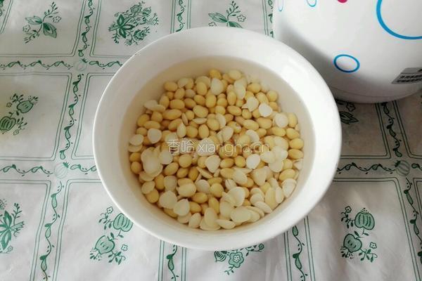 抹茶杏仁豆浆的做法图解2