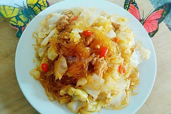 粉丝包菜的做法图解7