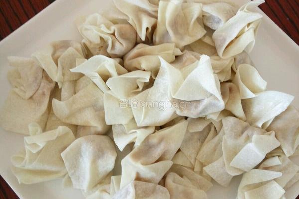 虾仁豆腐扁食的做法图解3