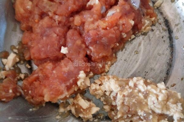 虾仁豆腐扁食的做法图解1