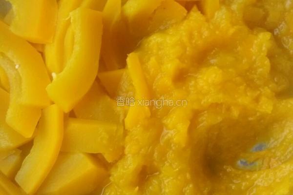 南瓜豆沙糯米饼的做法图解4