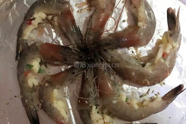 芝士烤虾的做法图解4