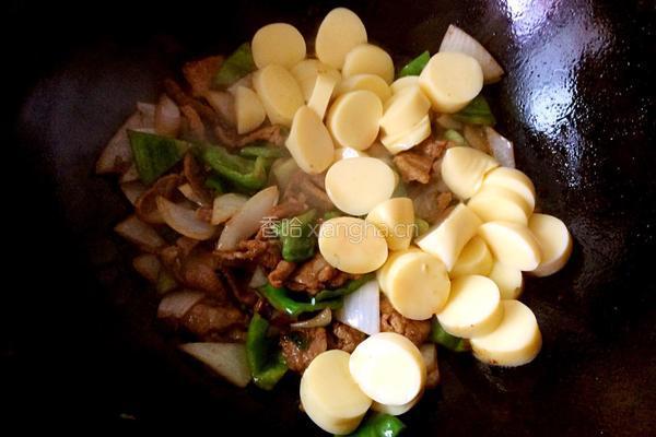 里脊肉炒日本豆腐的做法图解9