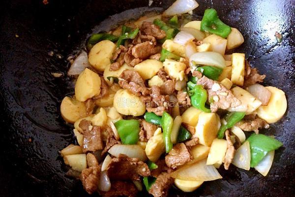 里脊肉炒日本豆腐的做法图解10