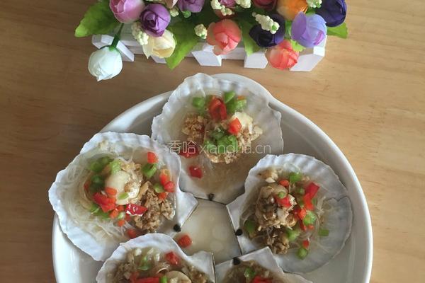 蒜蓉粉丝蒸扇贝的做法图解7