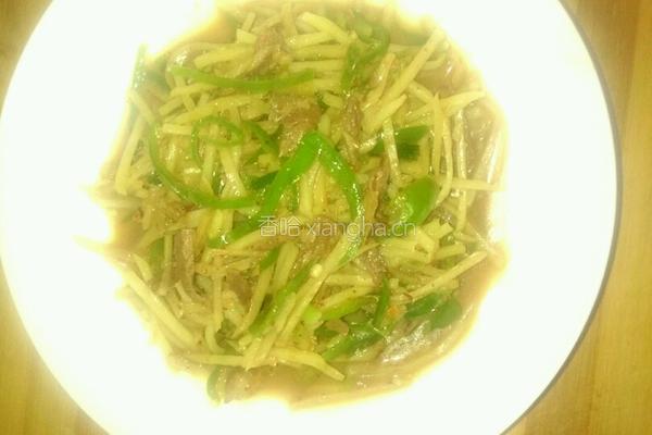 牛肉青椒土豆丝的做法图解5