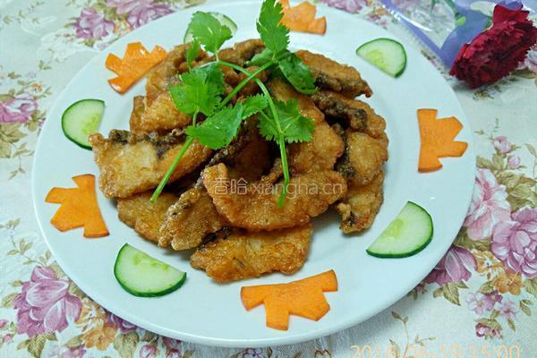 干炸鱼肉的做法图解6