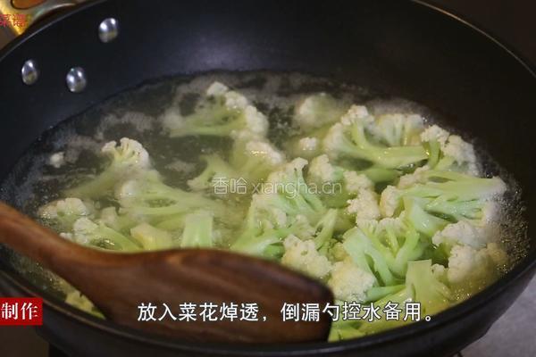 肉片炒菜花的做法图解4