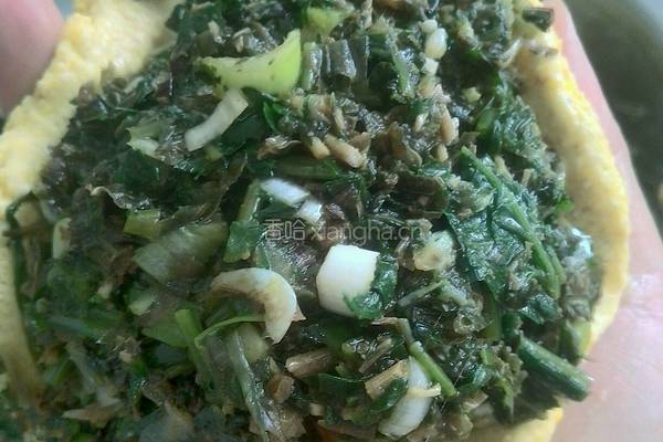 蒲公英陷菜饼子的做法图解8