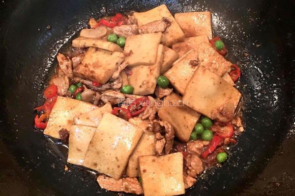 千页豆腐烧肉的做法图解5
