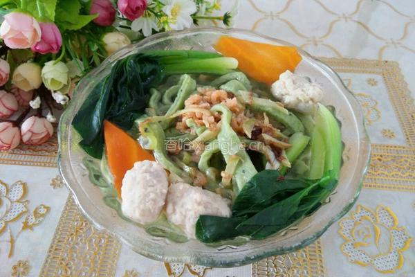 海米肉丸蔬菜面
