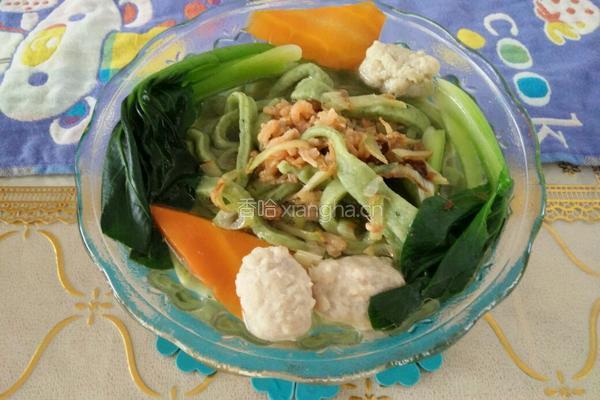 海米肉丸蔬菜面的做法图解11