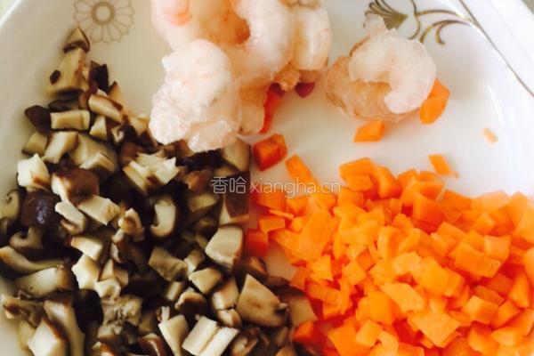 虾仁蔬菜粥的做法图解3
