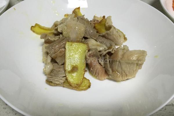 大芥蓝炒肉片的做法图解7