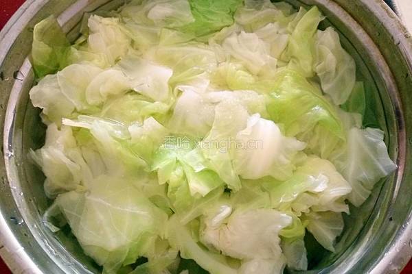 凉拌圆白菜的做法图解4
