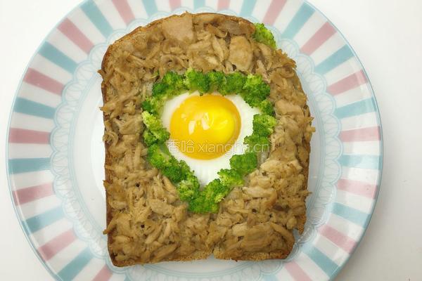 金枪鱼鸡蛋烤面包的做法图解6