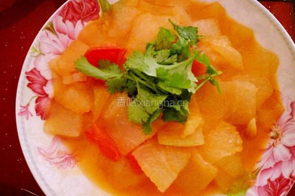 西红柿炒冬瓜片的做法图解5