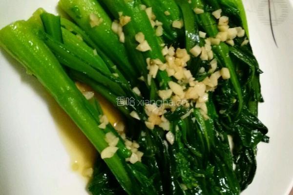 蒜蓉菜心的做法图解3