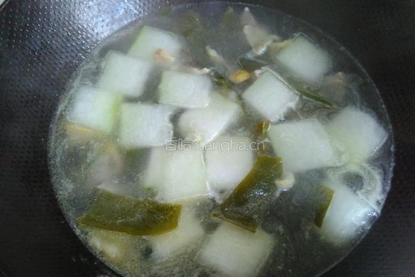 冬瓜海带咸肉汤的做法图解7