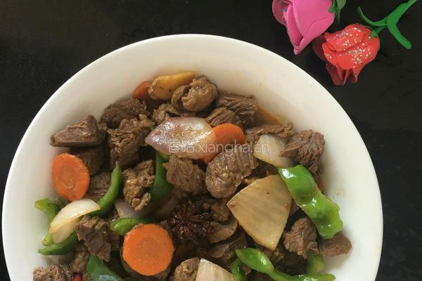红烧香辣鸵鸟肉的做法图解10