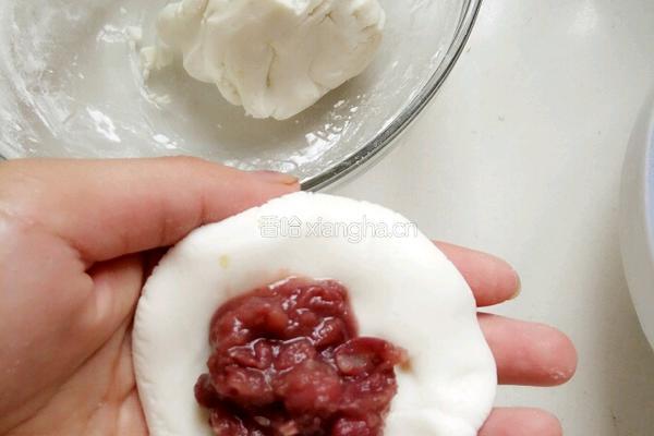 麻香红豆糯米饼的做法图解5