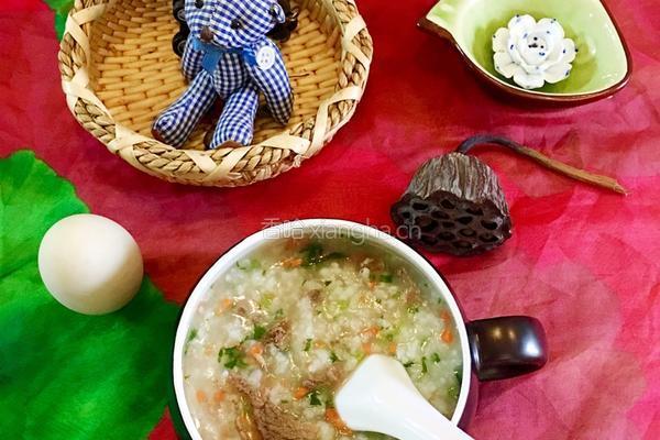 芹菜牛肉粥的做法图解7