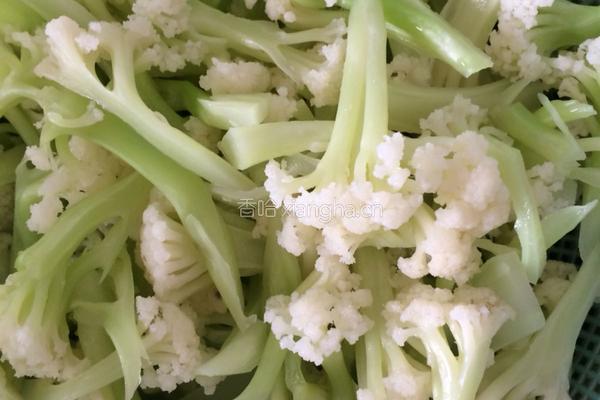 干煸有机花菜的做法图解3