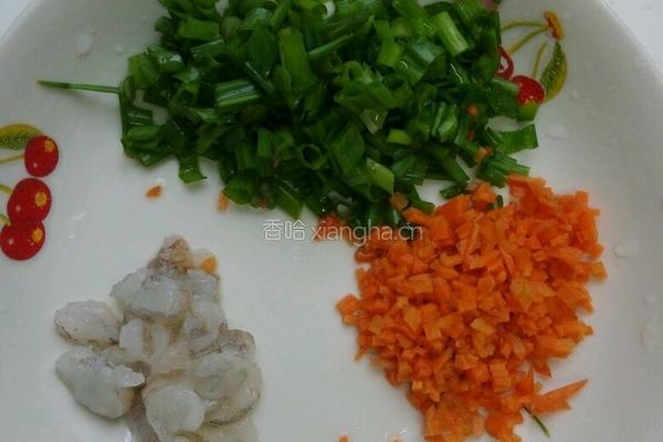 虾仁蛋炒饭的做法图解2