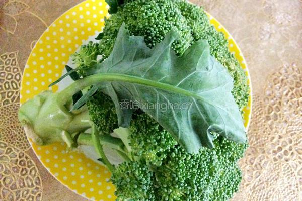葱油西兰花的做法图解1