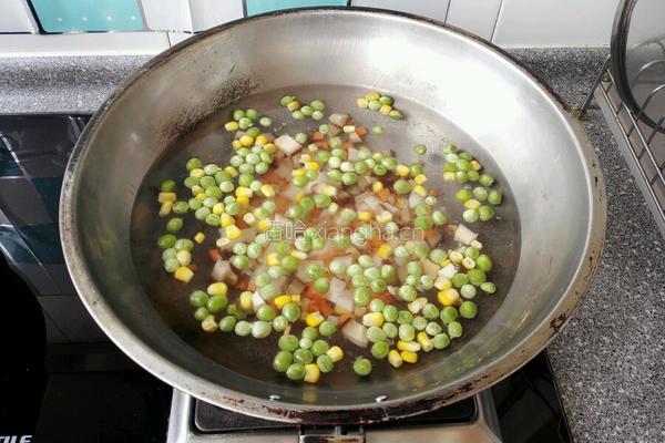 虾仁五色菜饼的做法图解3
