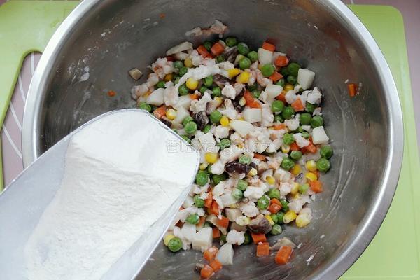虾仁五色菜饼的做法图解7