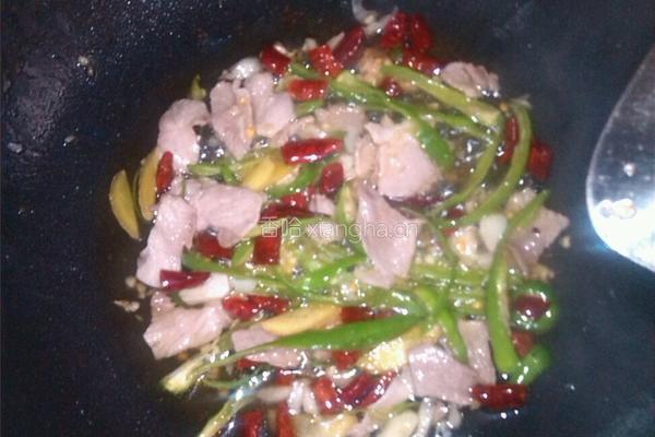 四季豆炒肉的做法图解3
