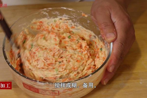炸素丸子的做法图解3