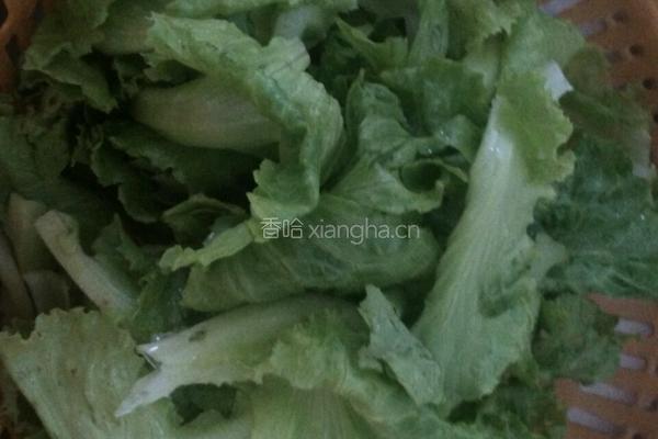 蒜子生菜的做法图解2