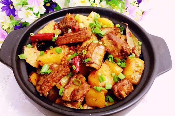 川味土豆烧排骨的做法图解13
