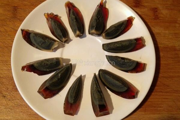 松花蛋调馓子的做法图解3