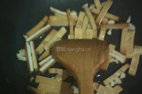 蒜苔炒香干的做法图解5