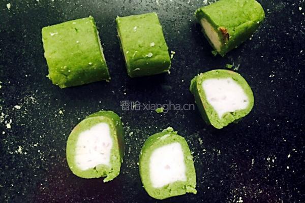 豆沙馅白菜馒头的做法图解3