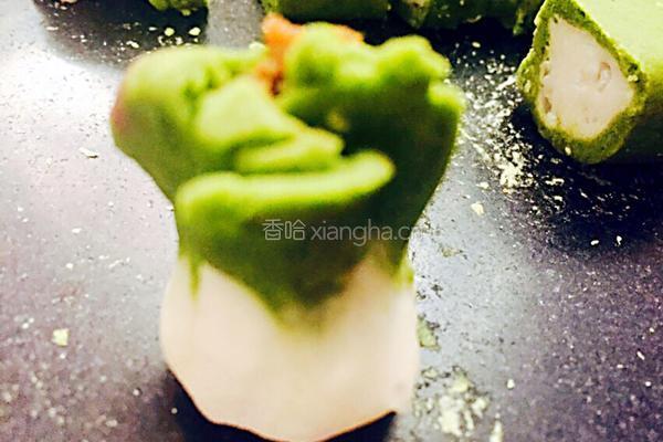 豆沙馅白菜馒头的做法图解7