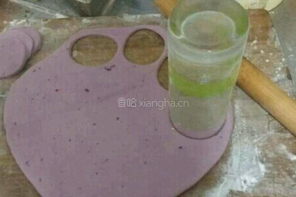 玫瑰紫薯包的做法图解4