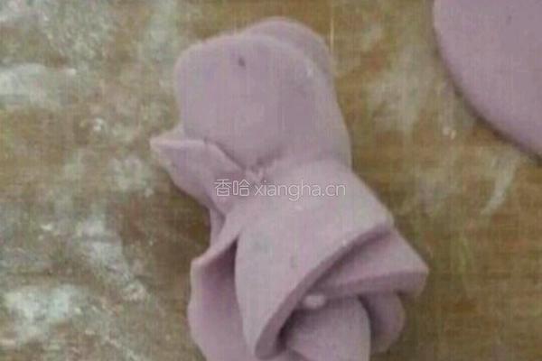 玫瑰紫薯包的做法图解6