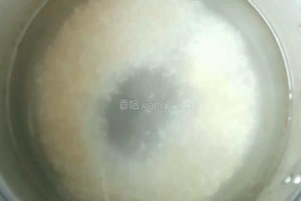 红糖紫薯三米粥的做法图解3