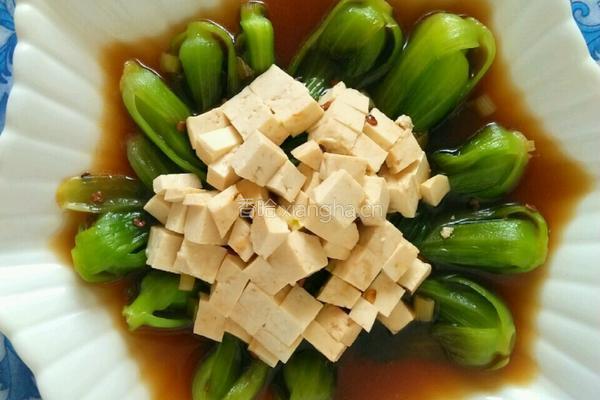 油菜豆腐约会的做法图解5