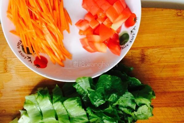 蔬菜肉酱面的做法图解2