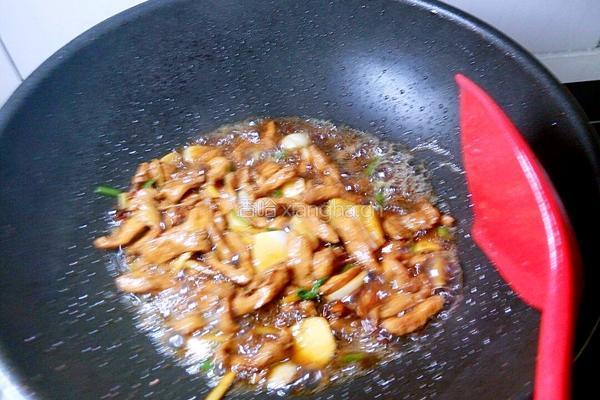 豆角鸡脯肉的做法图解11