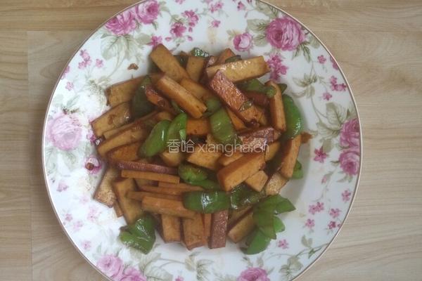 甜椒炒豆腐干