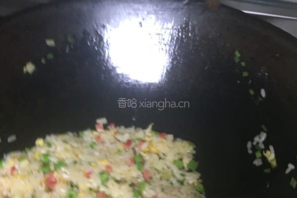 五彩炒饭的做法图解9