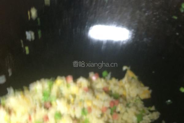 五彩炒饭的做法图解8