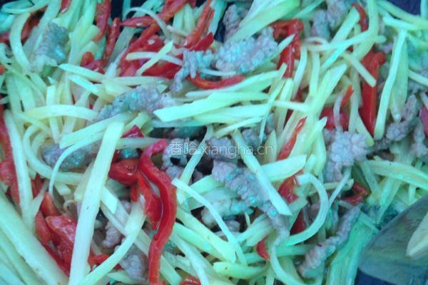 土豆丝炒瘦肉的做法图解9