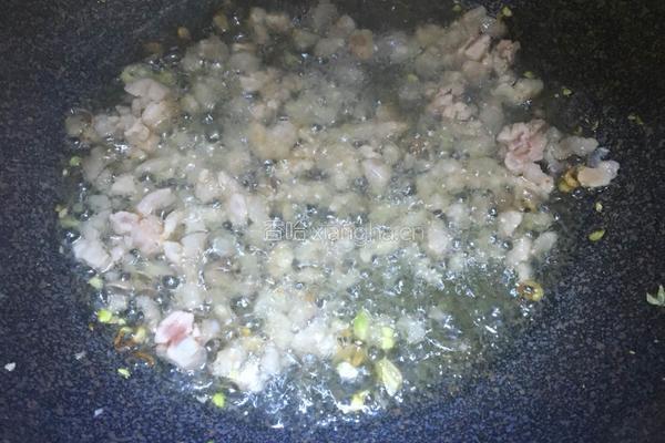 肉末豆角橄榄菜的做法图解4